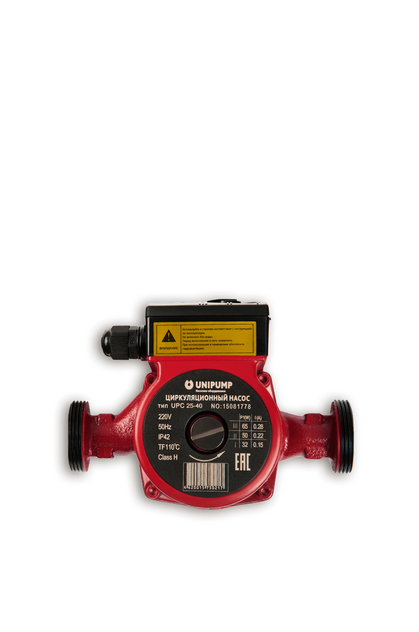 НАСОС ЦИРКУЛЯЦИОННЫЙ (отопл.) UNIPUMP UPC 25-40 180