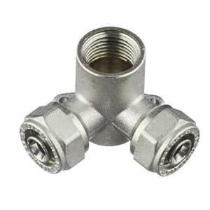 Угольник Valtec Ø 16х16x3/4 для металлопластиковых труб